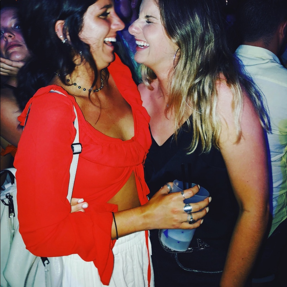 Princess Polly Red Ruffle Top - Picture 4 of 4